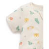 Purebaby 2 Pack S/Slv Digital Growsuit - Fiesta Heads Print