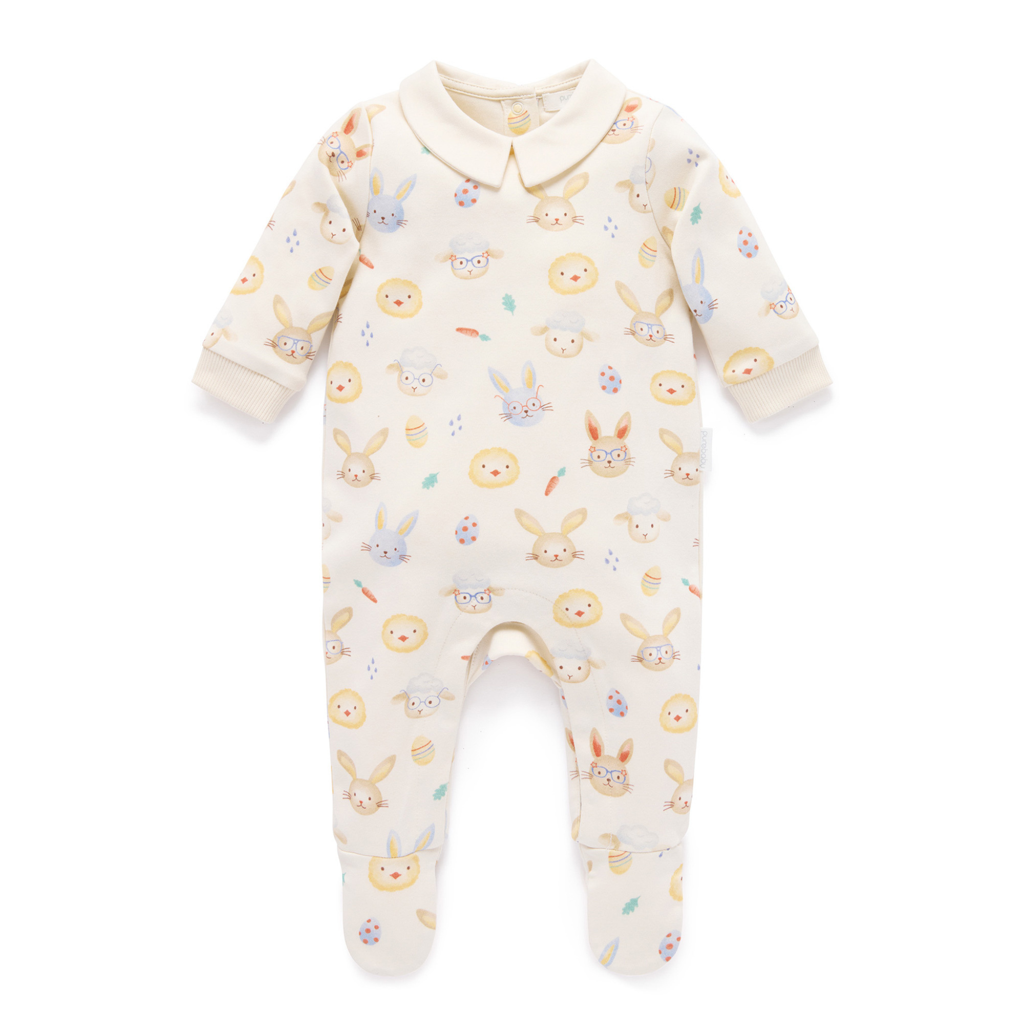 Purebaby Hoppity Thick Growsuit - Hoppity Print