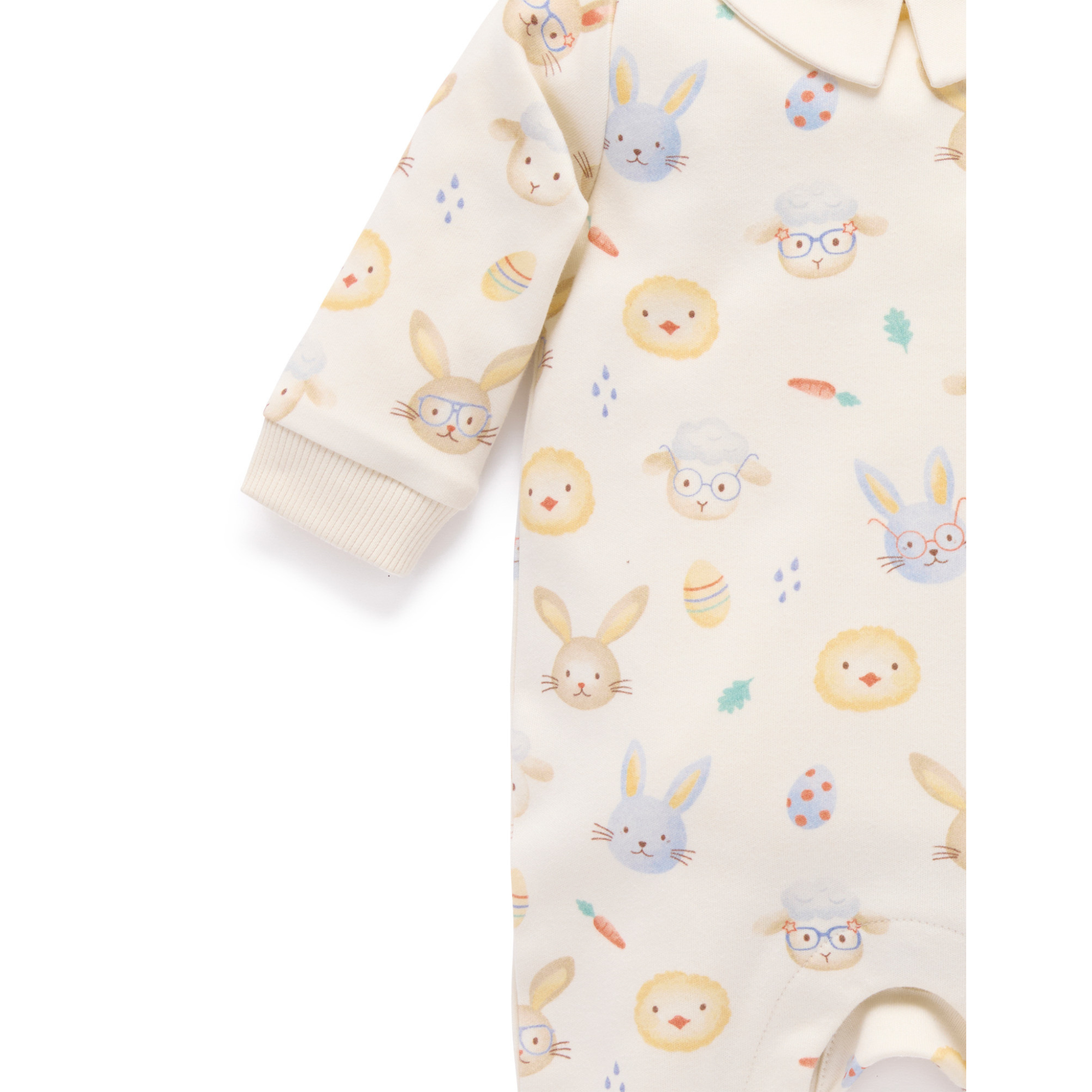 Purebaby Hoppity Thick Growsuit - Hoppity Print