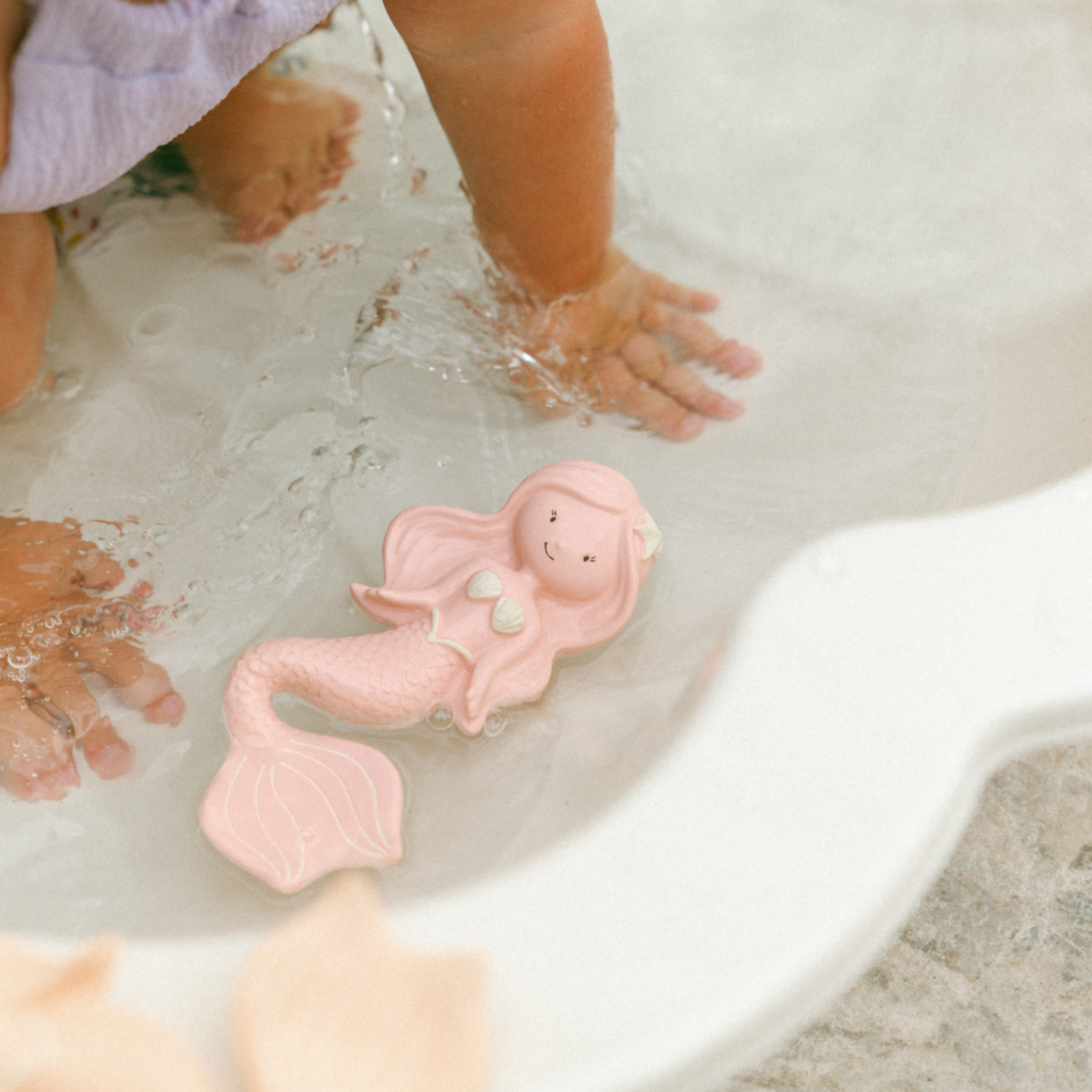 Maeve the Mermaid Natural Rubber Teether: Berry