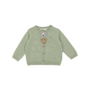 Bebe Australiana Organic Novelty Cardigan - Leaf Green
