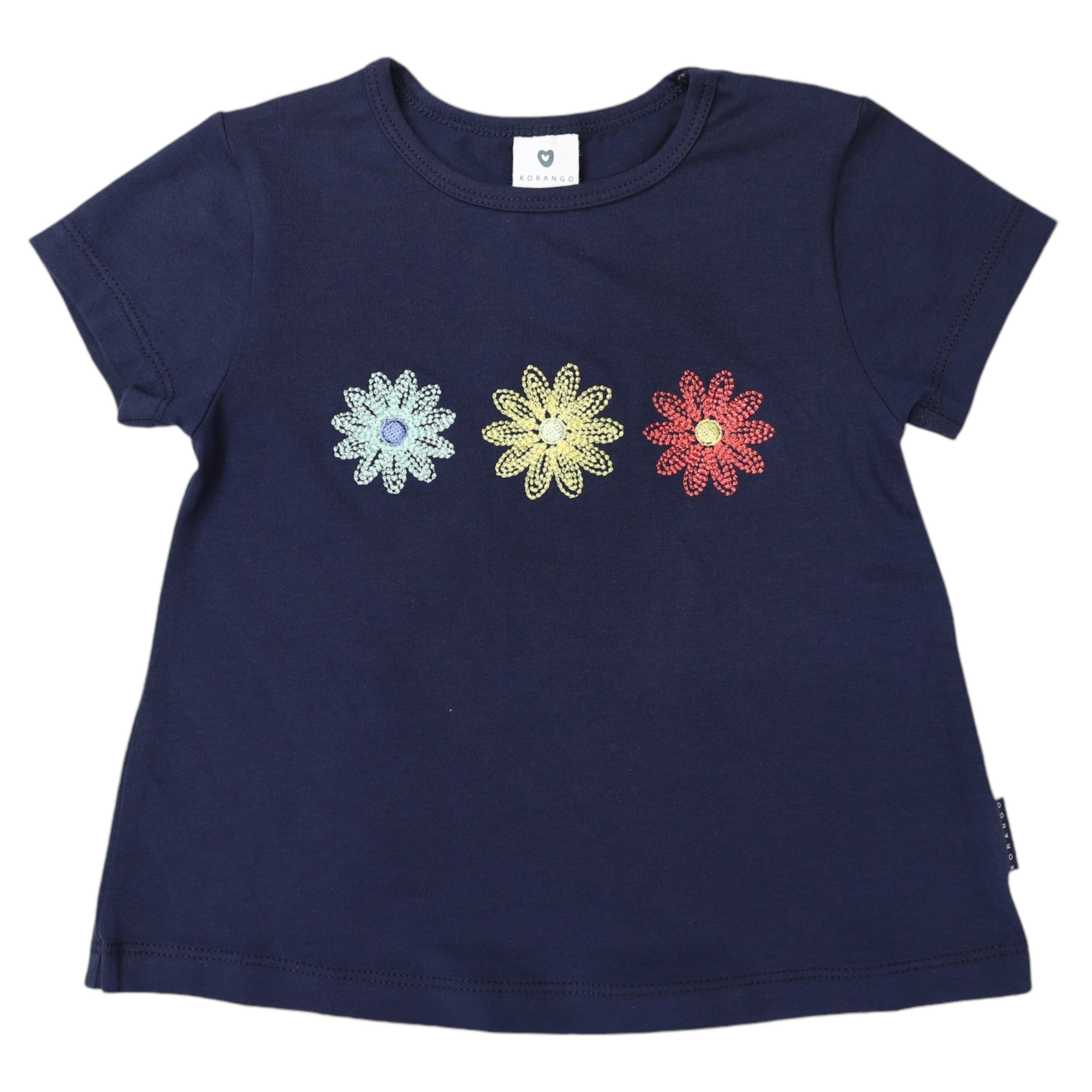 Korango Flower Swing Top - Navy