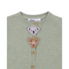 Bebe Australiana Organic Novelty Cardigan - Leaf Green