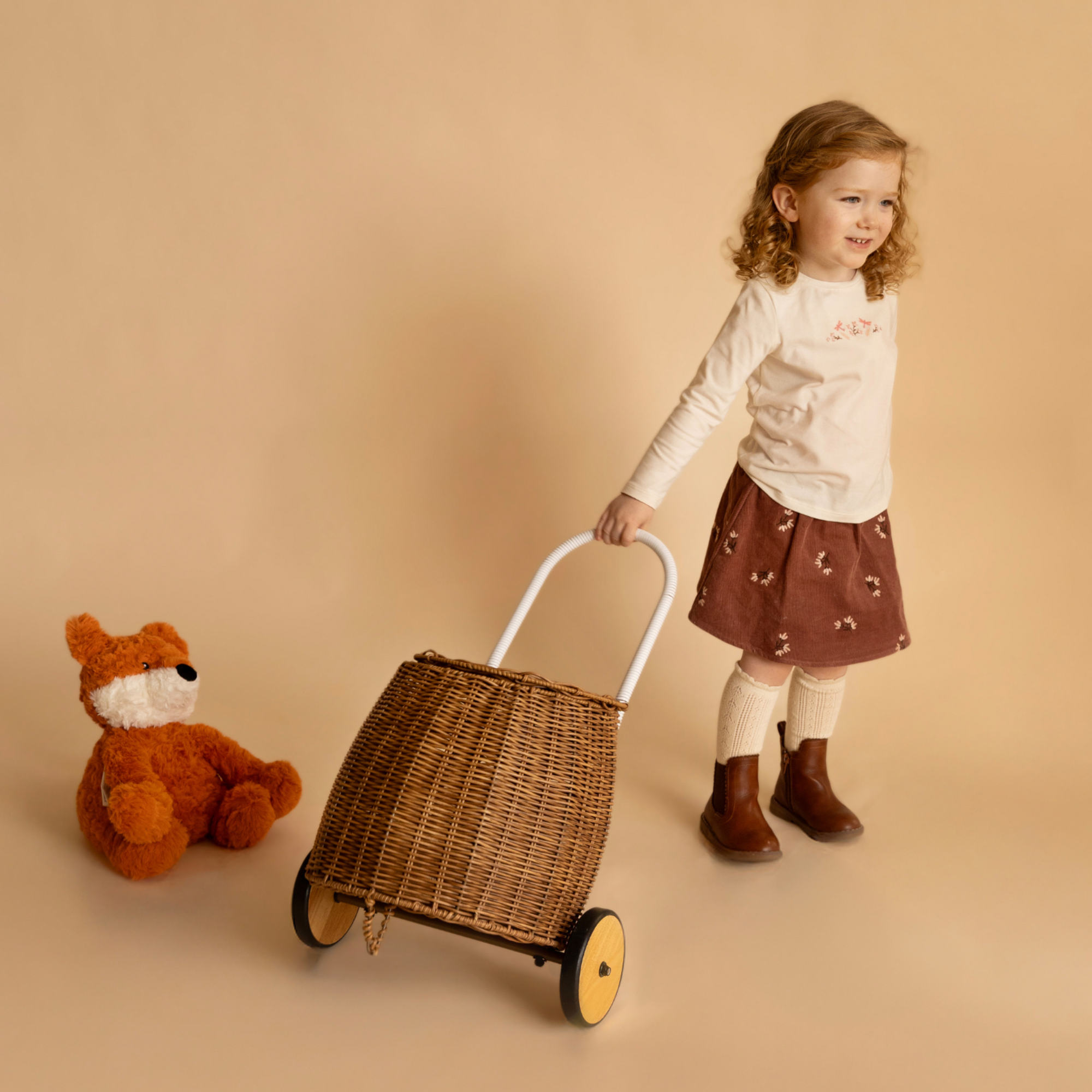 Fox &amp; Finch Wild garden dragonfly ls tee - Cream