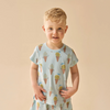 Wilson &amp; Frenchy Frosty Friends Organic Short Sleeved Pyjamas - Frosty Friends