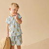 Wilson &amp; Frenchy Frosty Friends Organic Short Sleeved Pyjamas - Frosty Friends