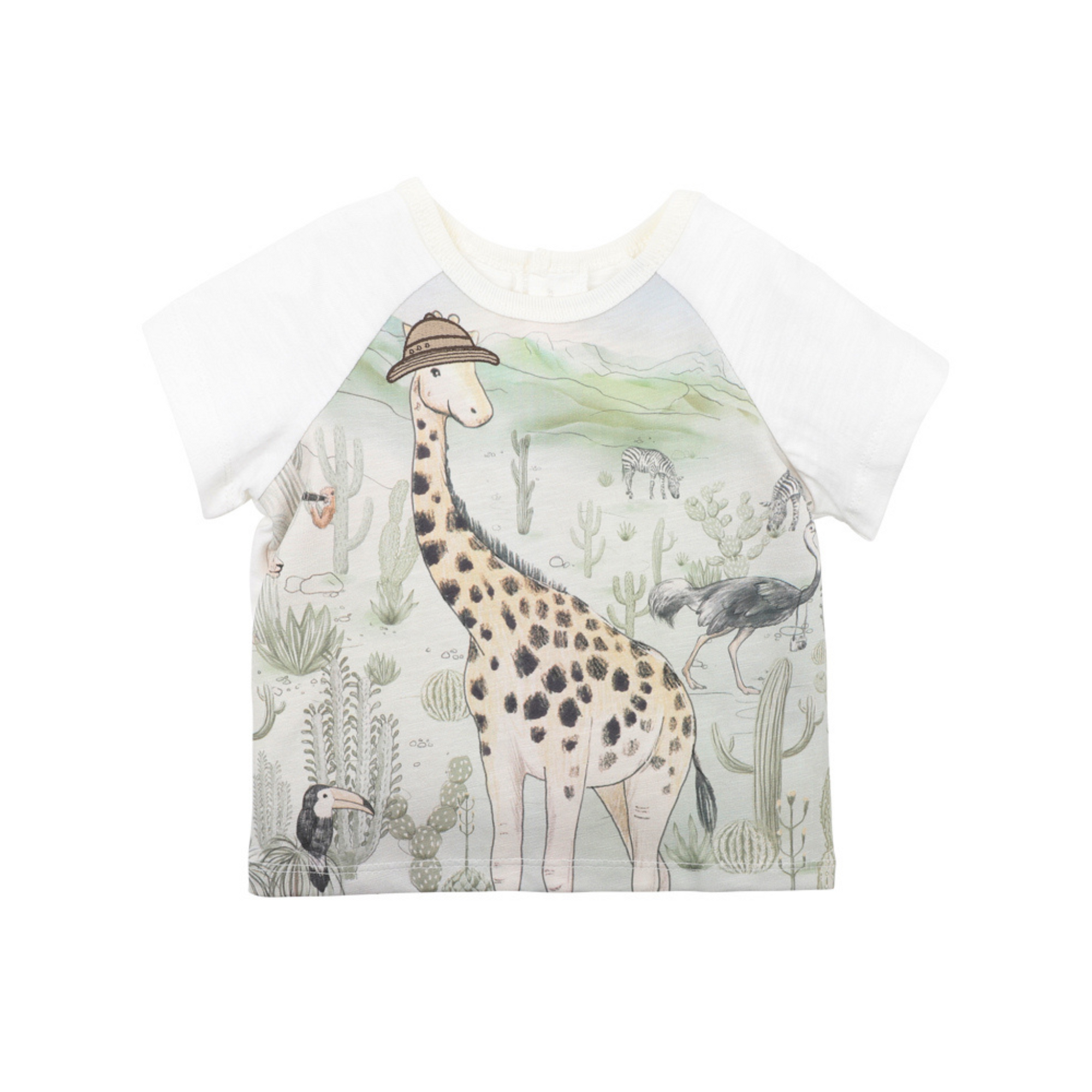 Bebe Ellis Giraffe Tee - Cloud