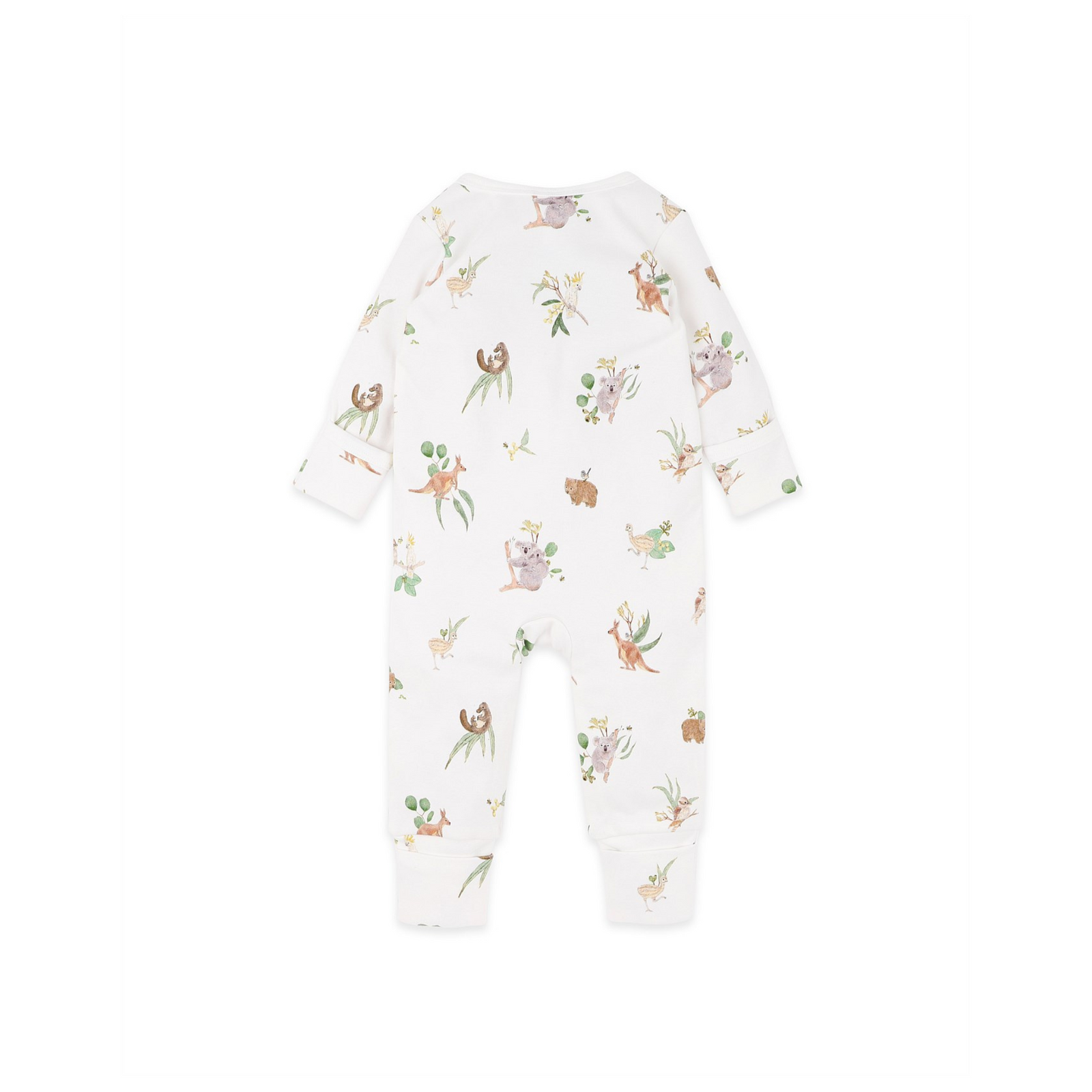 Bebe Australiana Organic Ls Zipsuit - Australiana Print