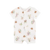 Bebe Australiana Organic Ss Zipsuit - Australiana Print