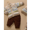 Purebaby Sheep Dog Cardigan - Herding  Farisle