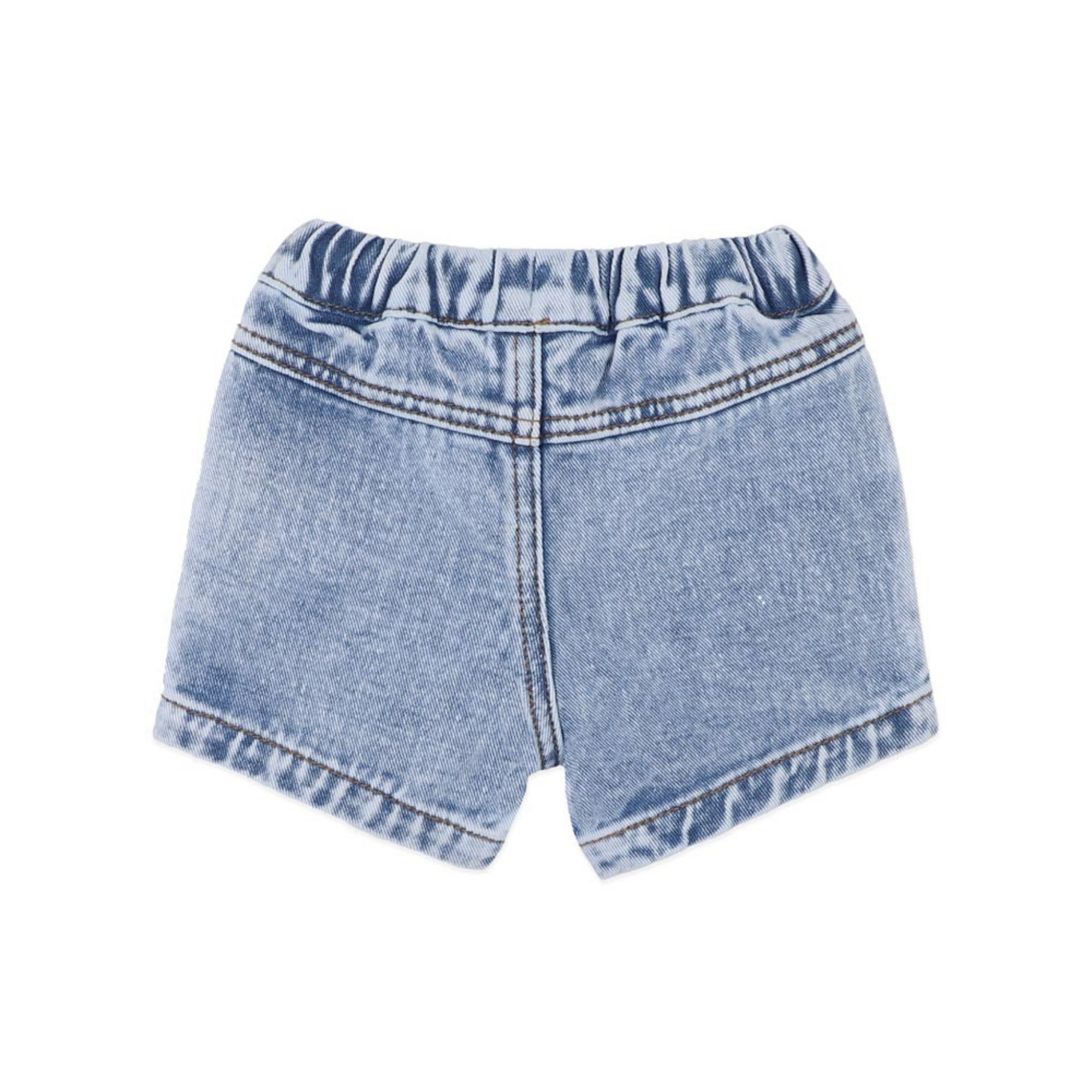 Fox &amp; Finch Boys Acid Wash Denim Shorts - Light Denim