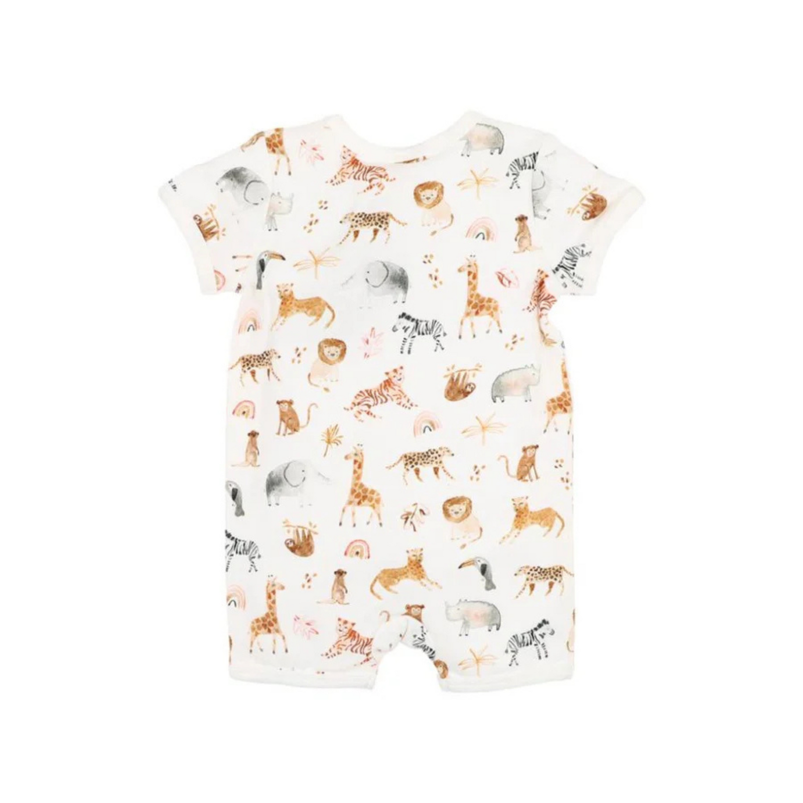 Bebe Billie Organic Ss Zipsuit - Billie Print