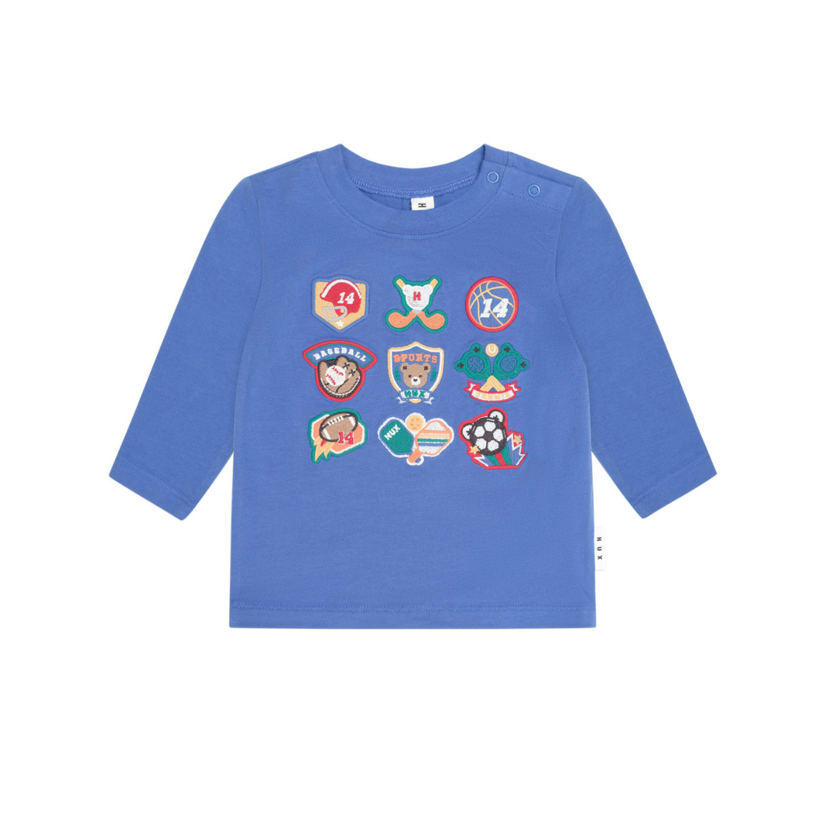 Huxbaby Vintage Sport Hux Embroidered Tee - Cobalt