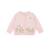 Bebe Tess Organic Hand Embroided Cardigan - Pale Pink