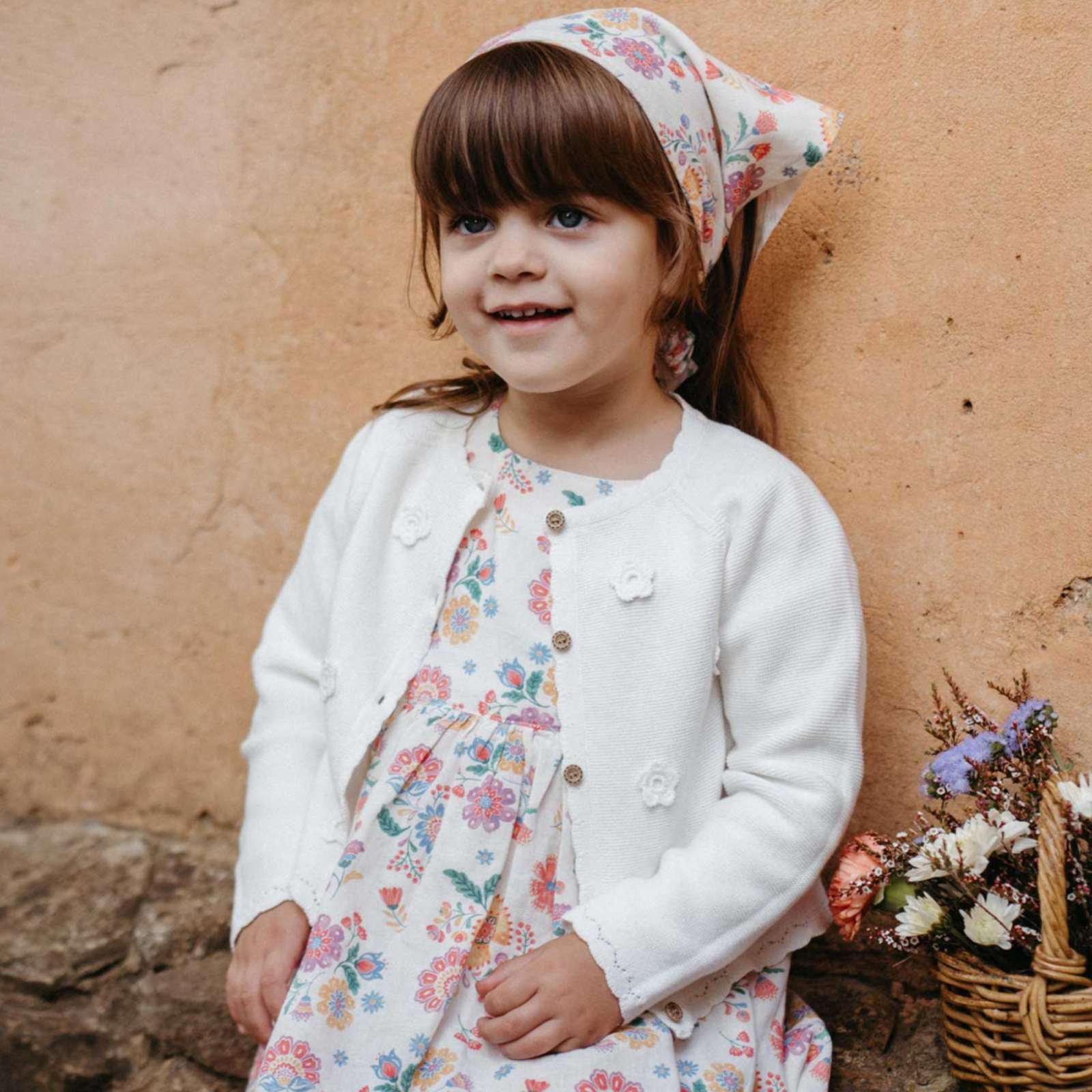 Purebaby Crochet Cardigan - Cloud