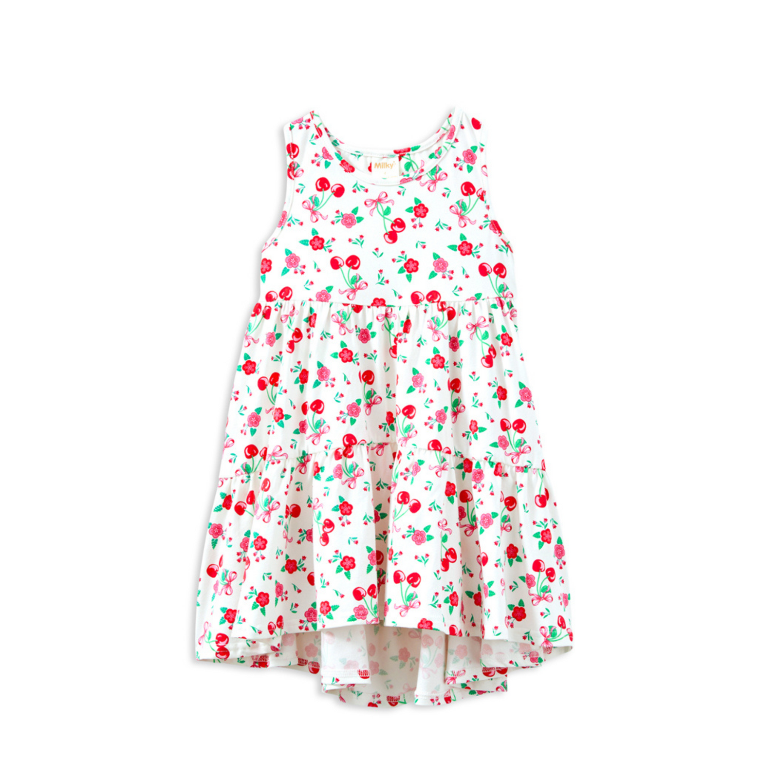 Milky Sweet Cherry Dress