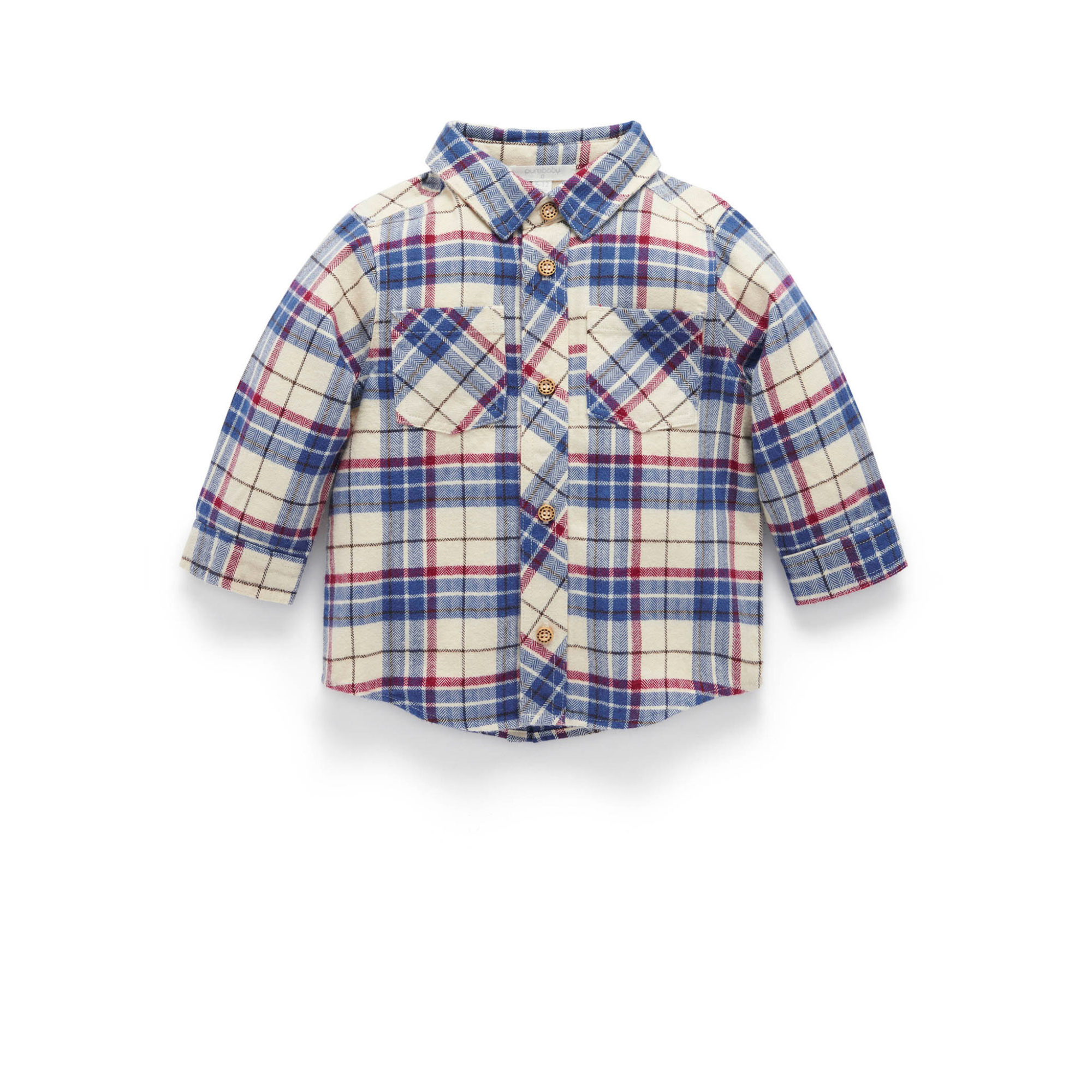 Purebaby Check Shirt -  Woodland Check