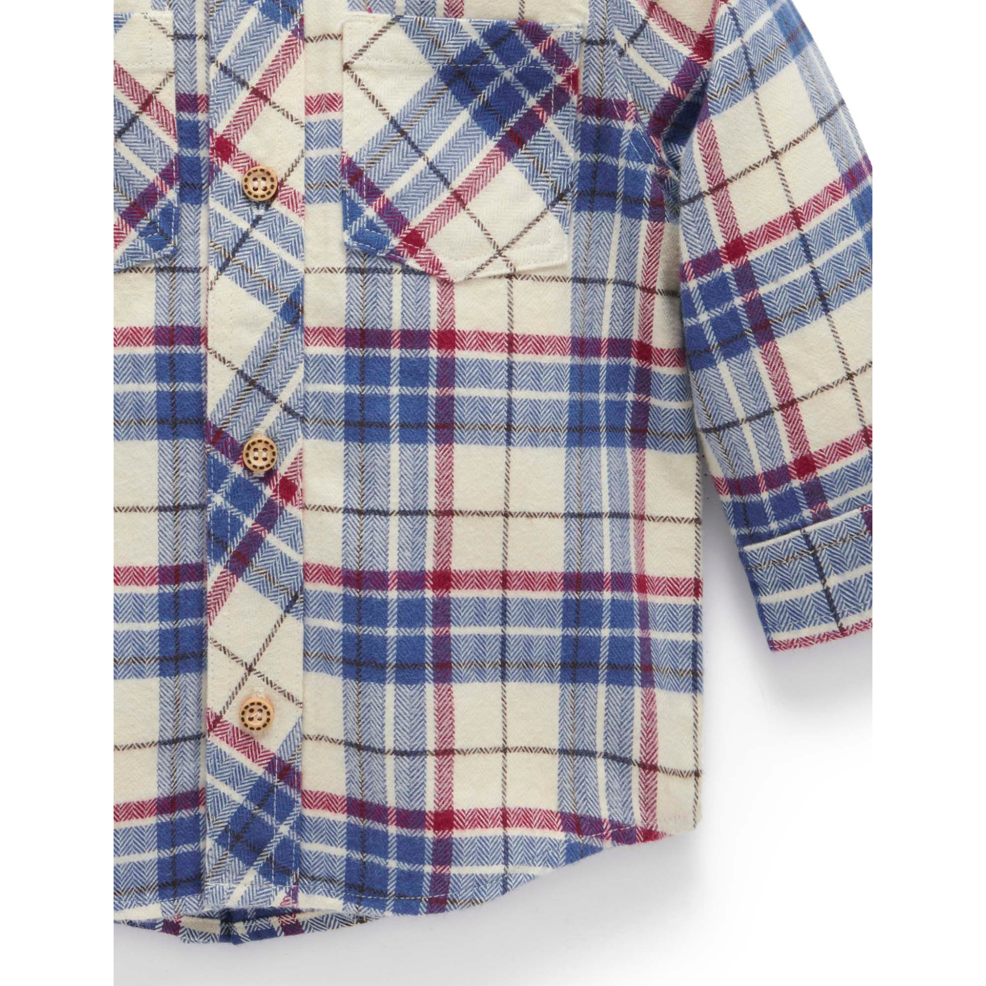 Purebaby Check Shirt -  Woodland Check