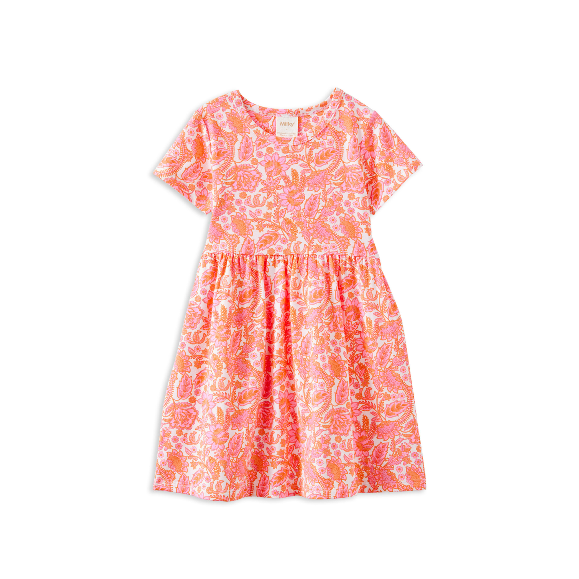 Milky Wild Paisley Dress