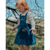 Purebaby Embroidered Pinnie - Mid Denim