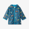 Hatley Monster Trucks Zip Up Rain Jacket - Moroccan Blue