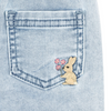 Bebe Flossy Knit Denim Pull On Jeans