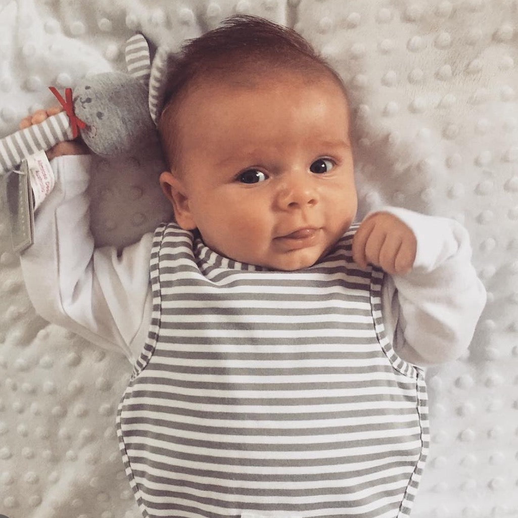 Alimrose Bib Back Fastening - Grey - Bib - Alimrose