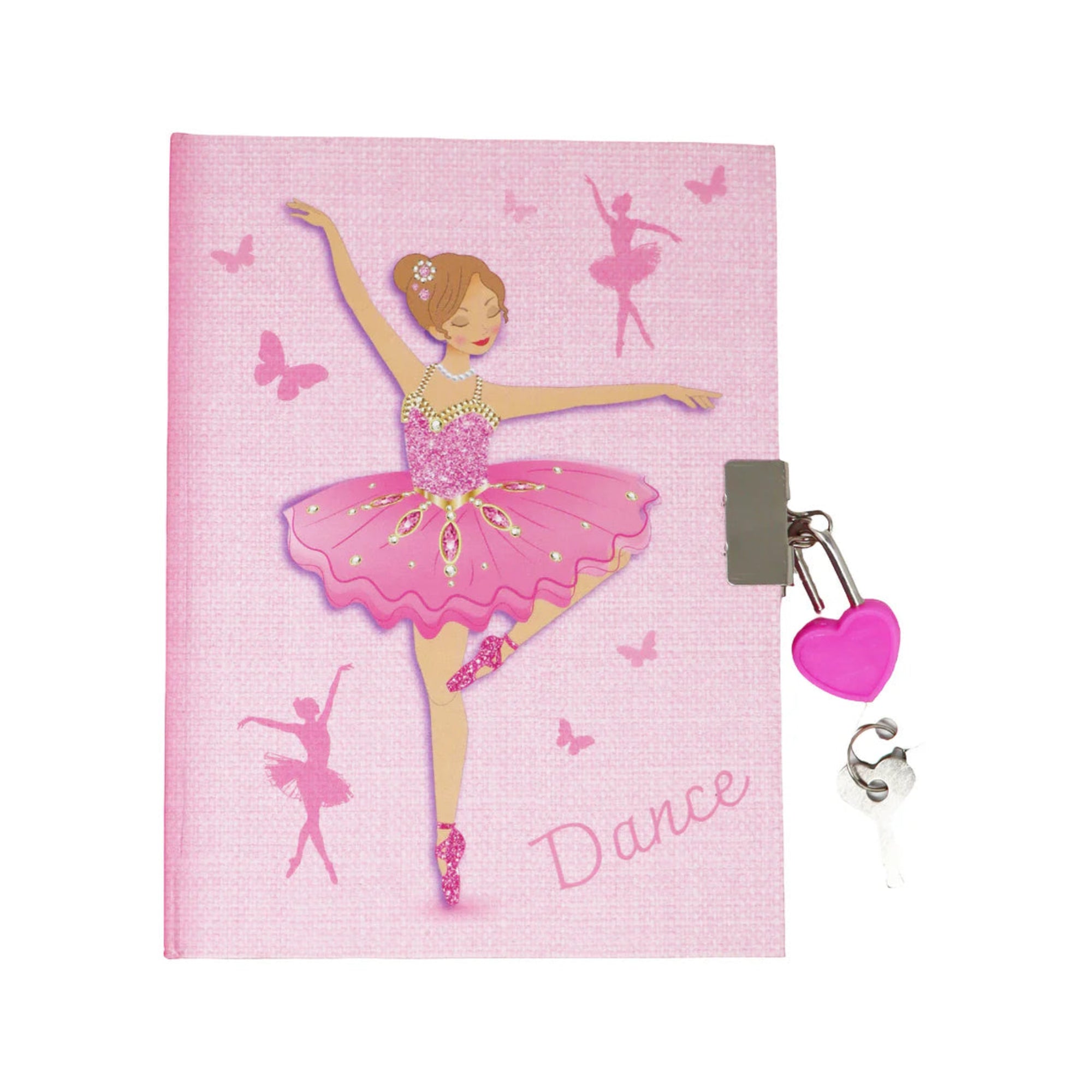 Bejewelled Ballerina Scented Lockable Diary
