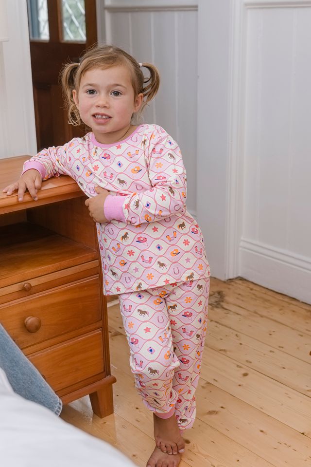 Milky Rodeo Dreams Pj's - Off White / Pink