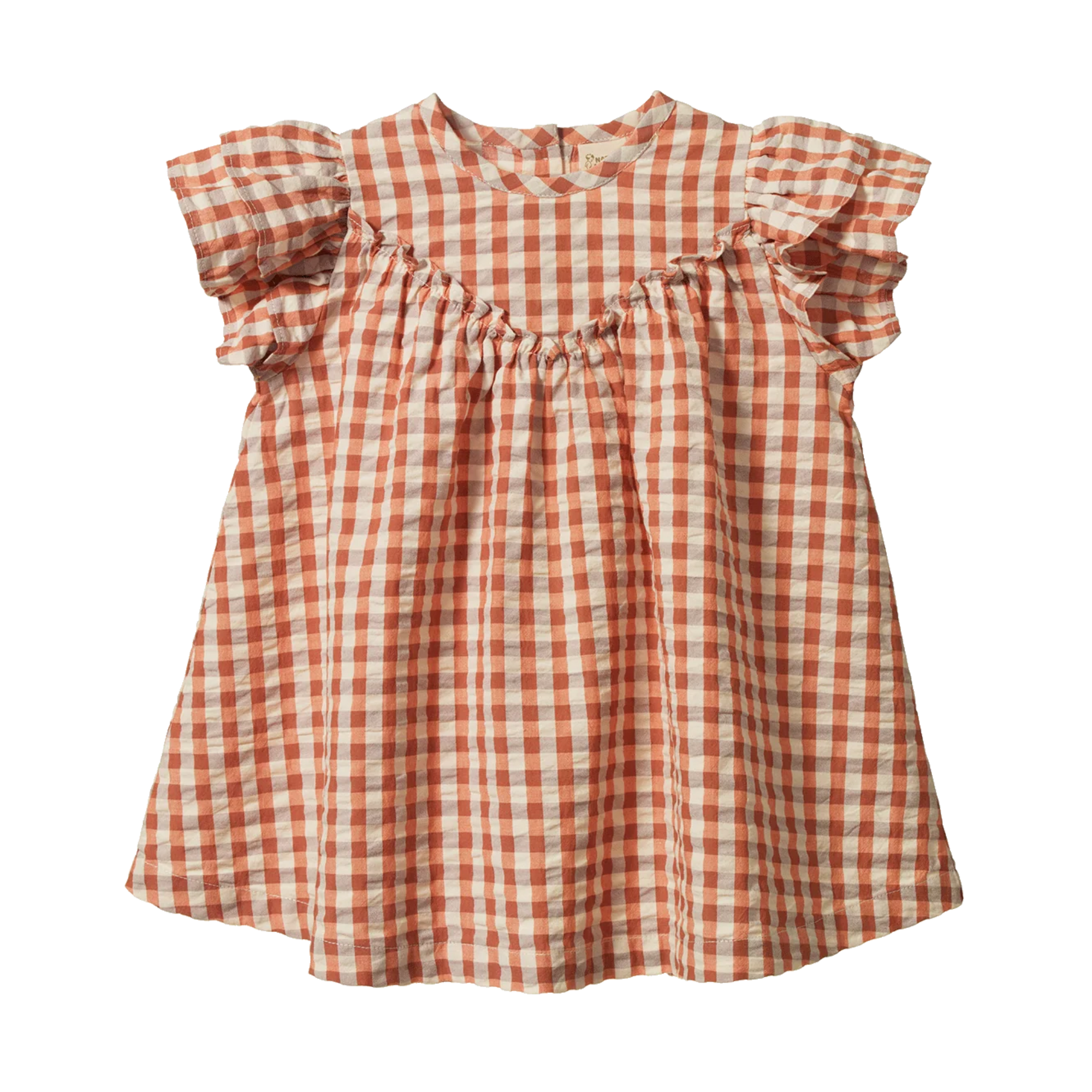 Nature Baby Una Dress - Dandelion Gingham