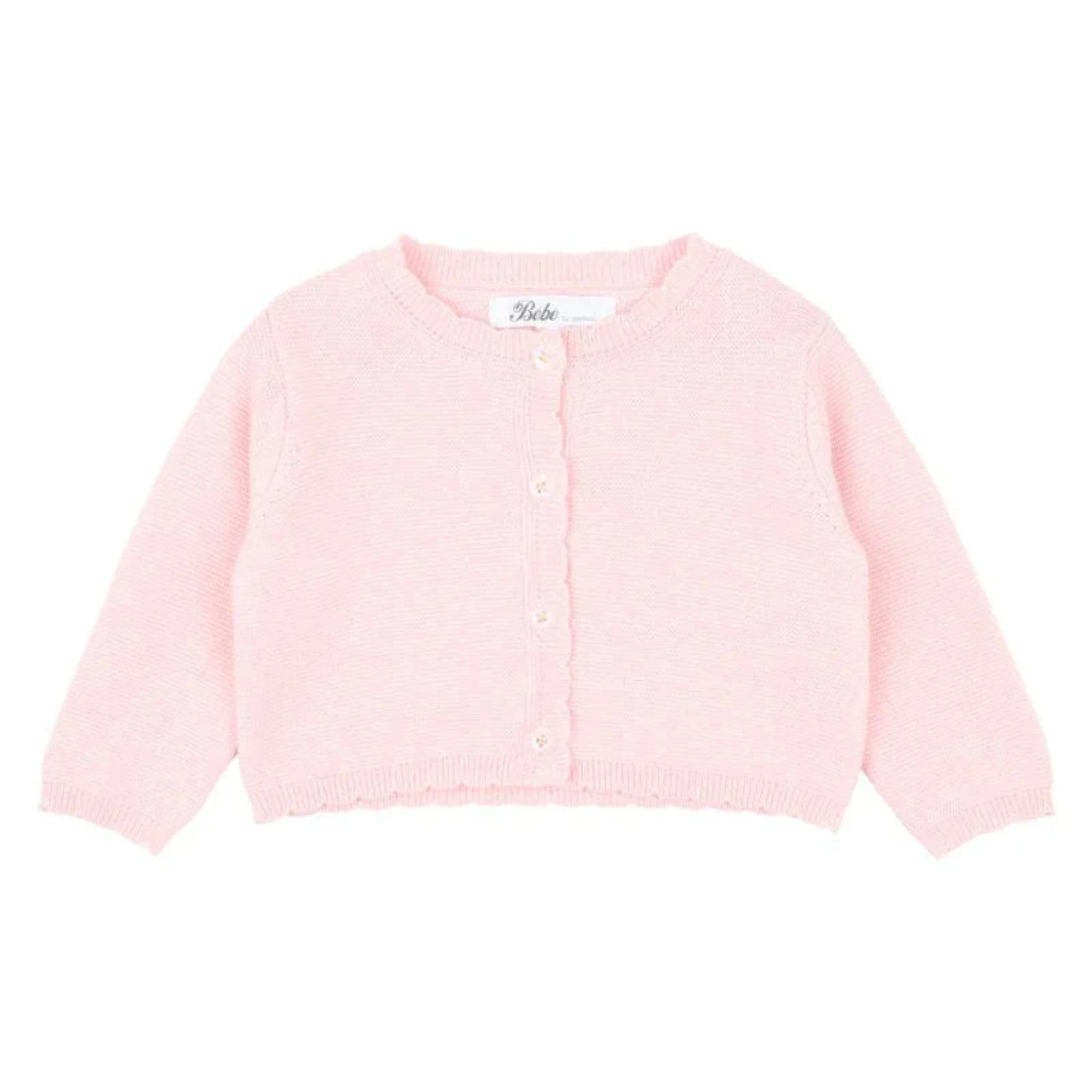 Abby Knitted Cardigan - Pink Icing