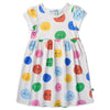 Minti Happy Dots Dress Oatmeal Marle