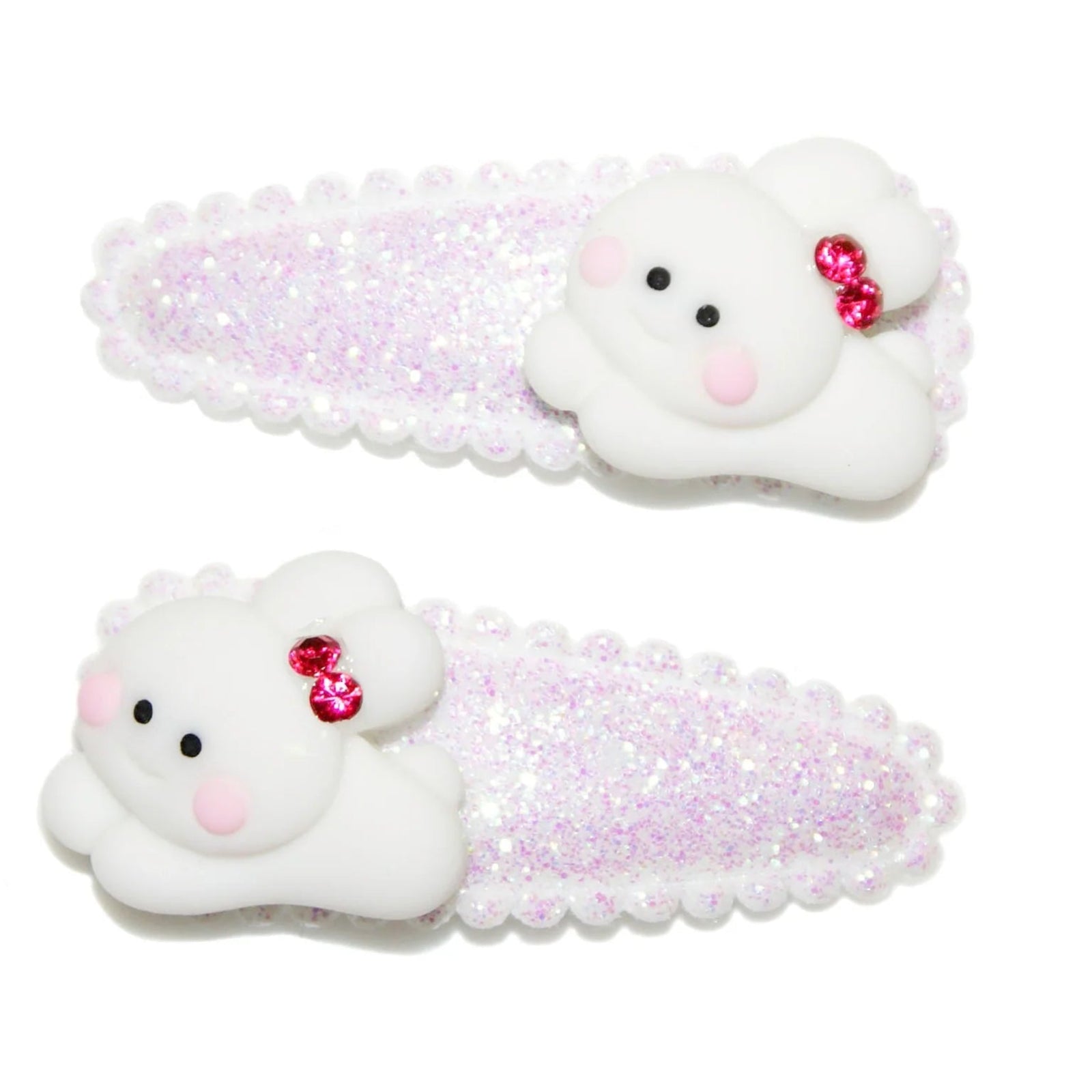 Goody Gumdrops Bunny Glitter Snaps - white