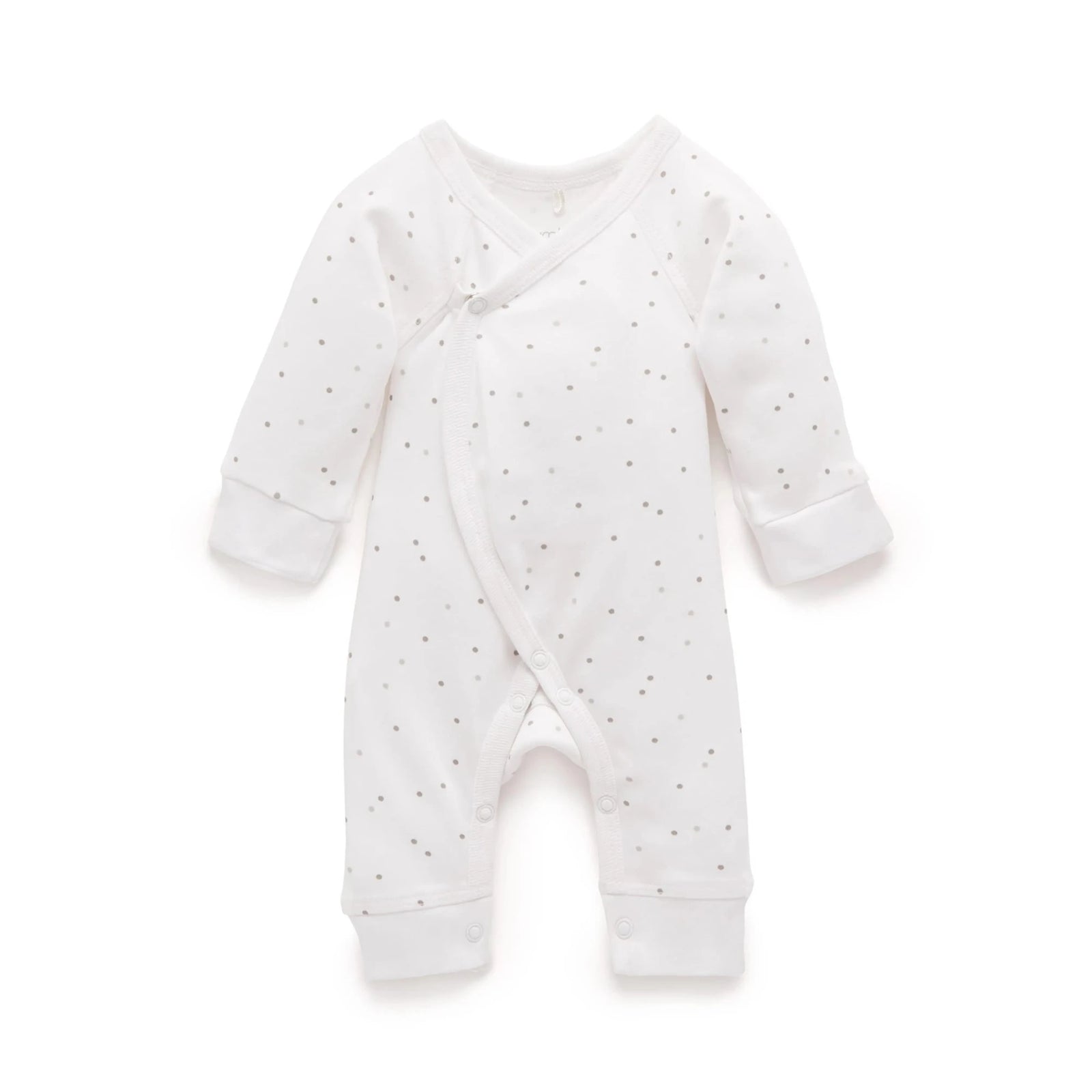 Purebaby Crossover Growsuit Spot Grey