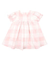 Lara Cutwork Dress - Pink Check