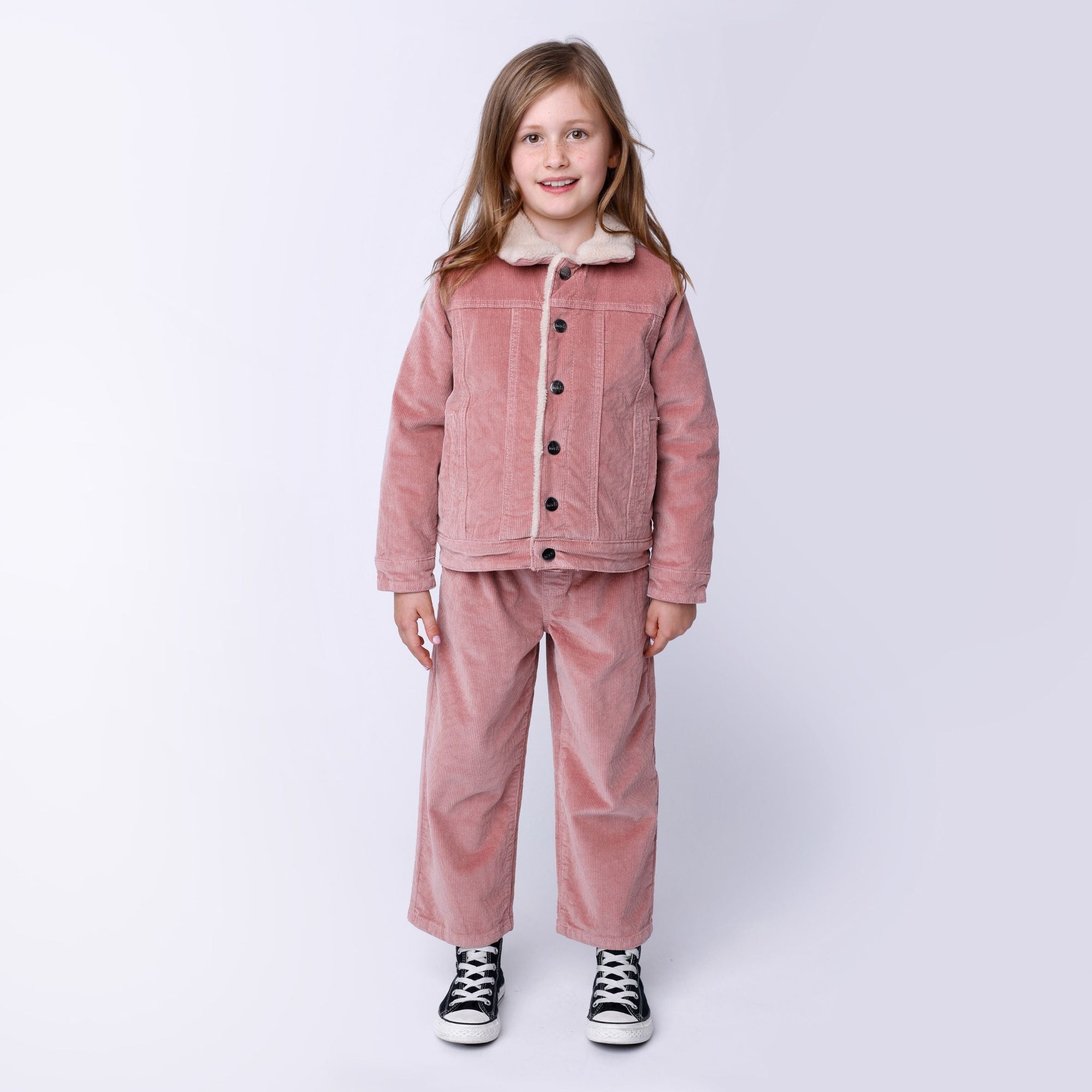 Minti Cosy Cord Pants - Muted Pink