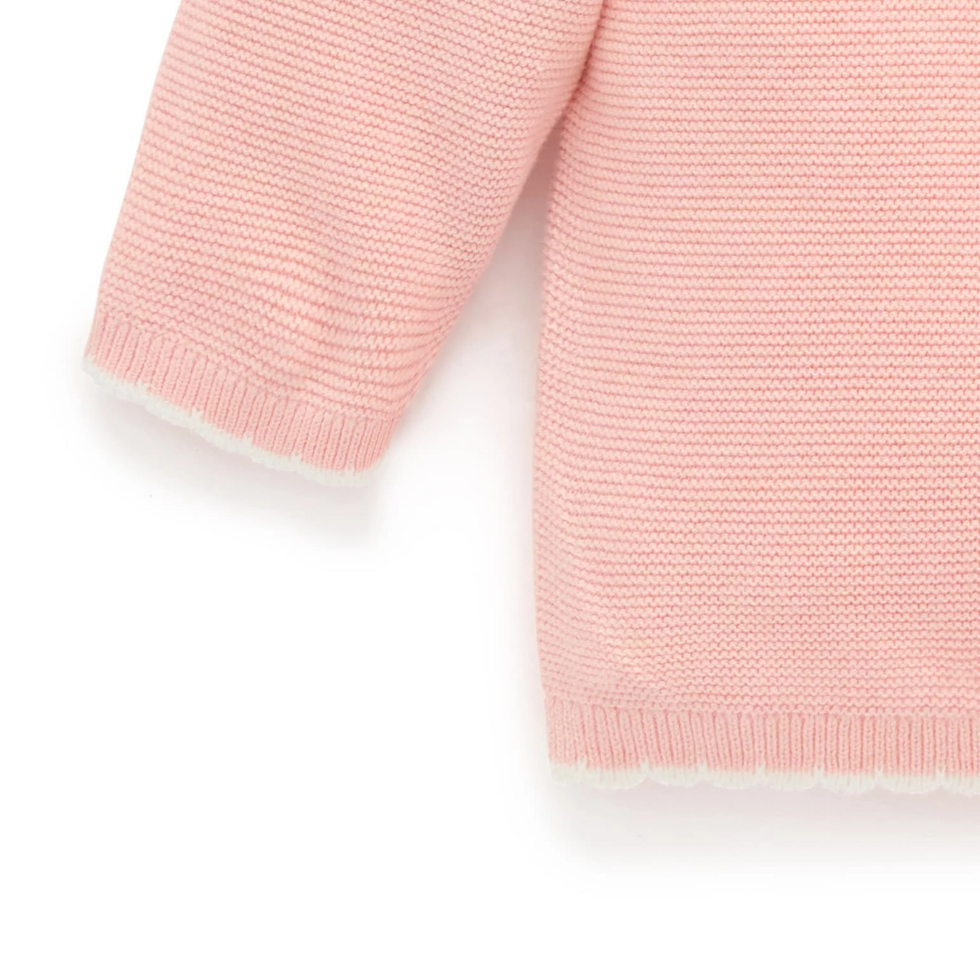 Purebaby Embroidered Frida Jumper - Guava Melange