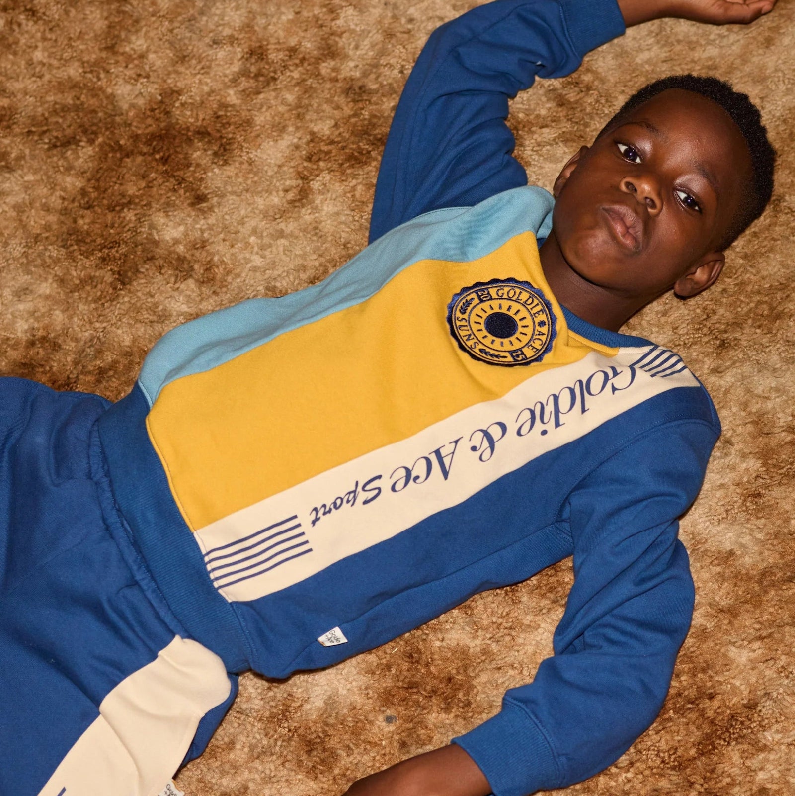 Goldie and Ace Sports Day Terry Sweater Navy