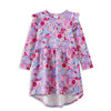 Milky Lilac Bloom Hi Lo Dress