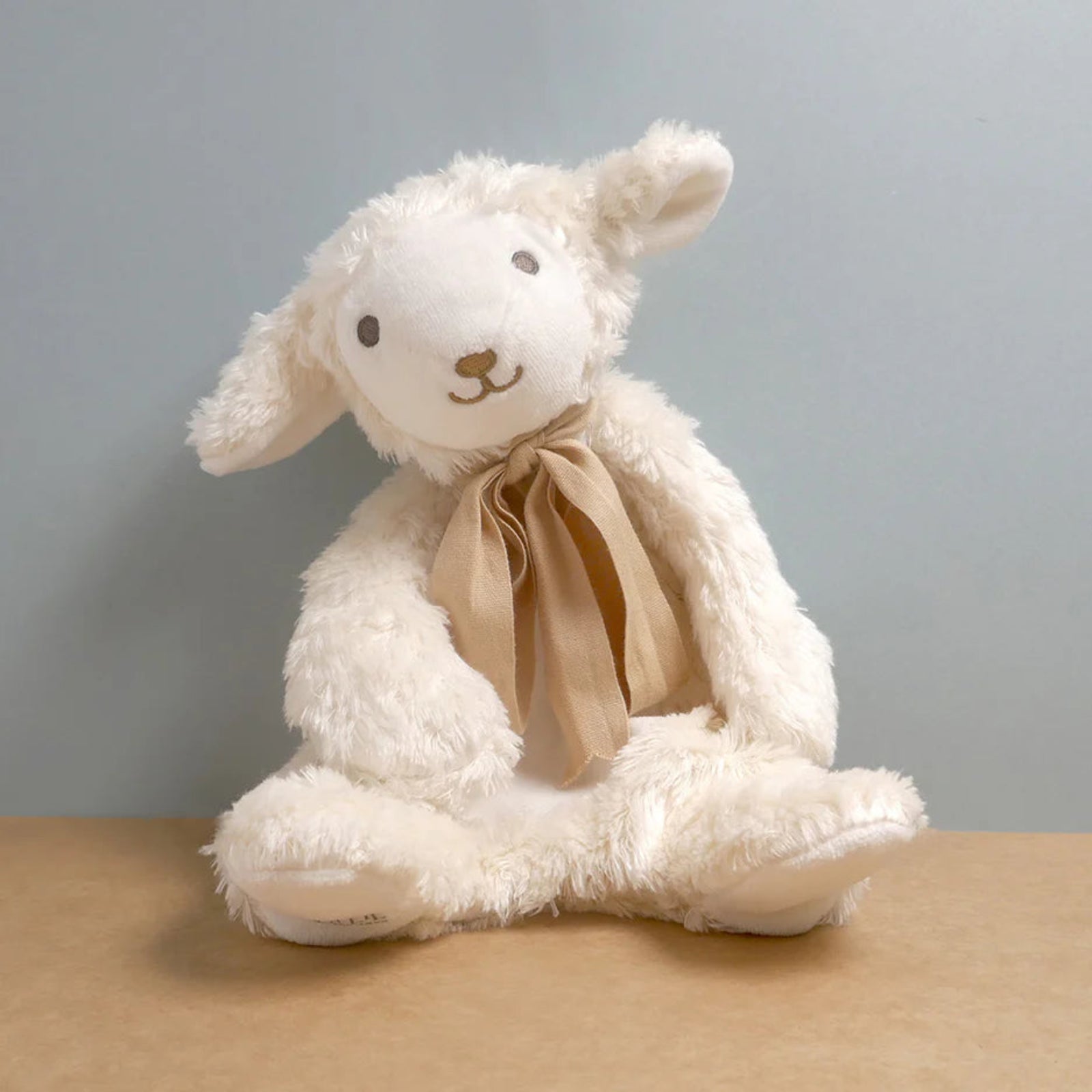 Maud n Lil Classic Organic Cotton Lamb Comforter Toy - Biscuit / Cream