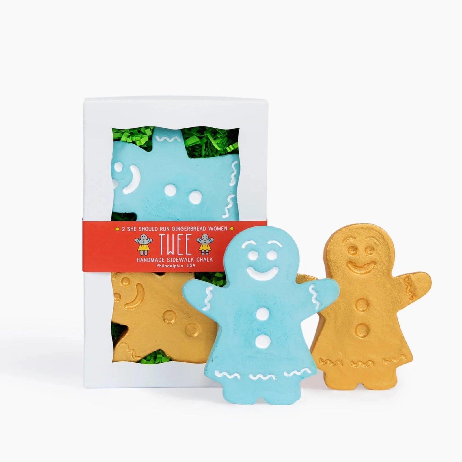 She Should Run Gingerbread Women Handmade Sidewalk Chalk