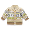 Purebaby Sheep Dog Cardigan - Herding  Farisle