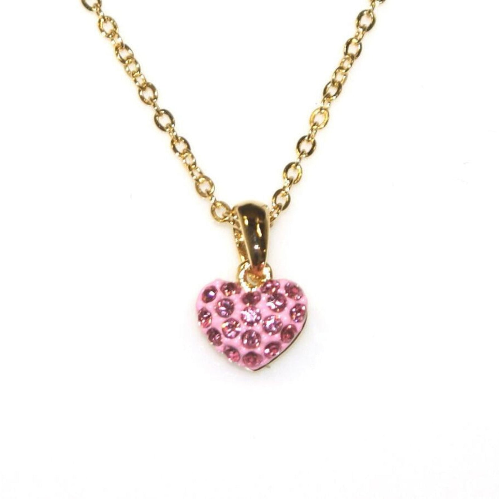 Goody Gumdrops Ballerina Little Diamante Heart Necklace