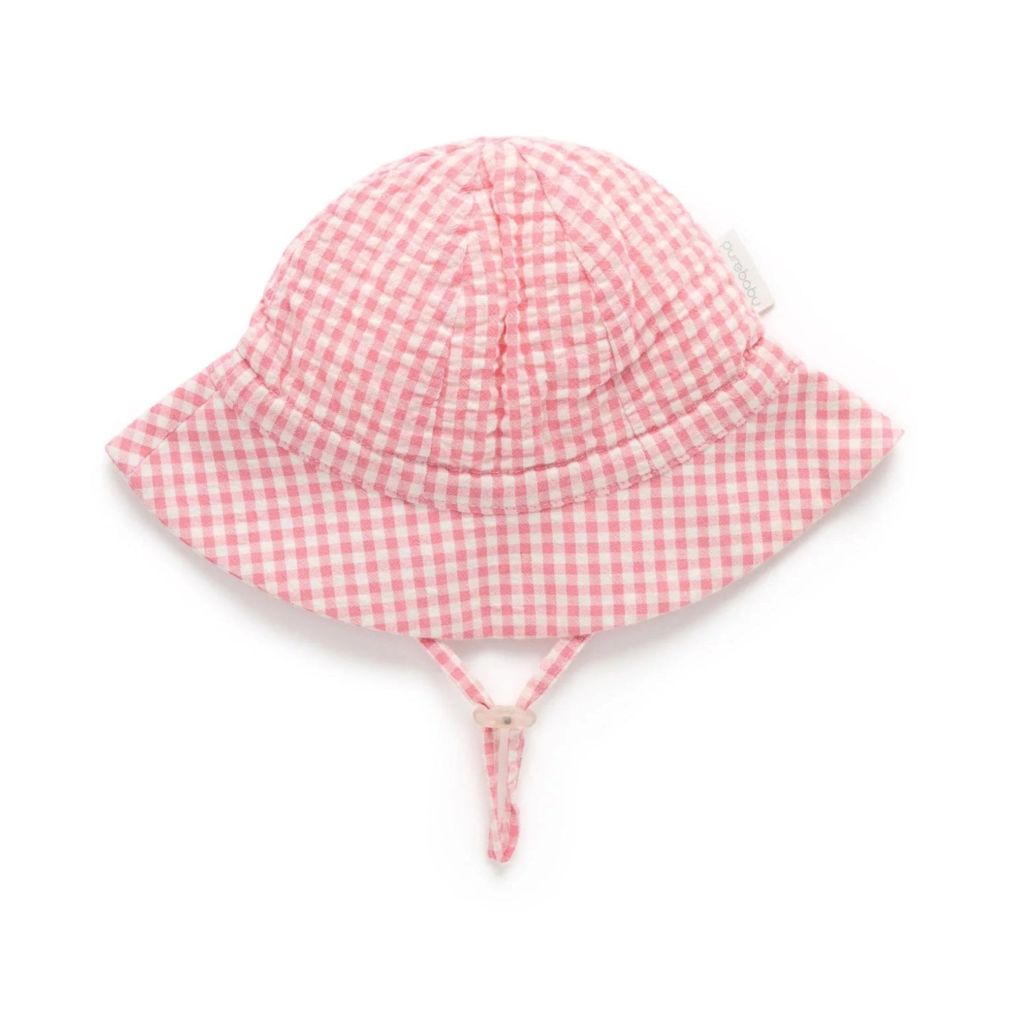 Gingham Sunhat - Pomegranate Gingham