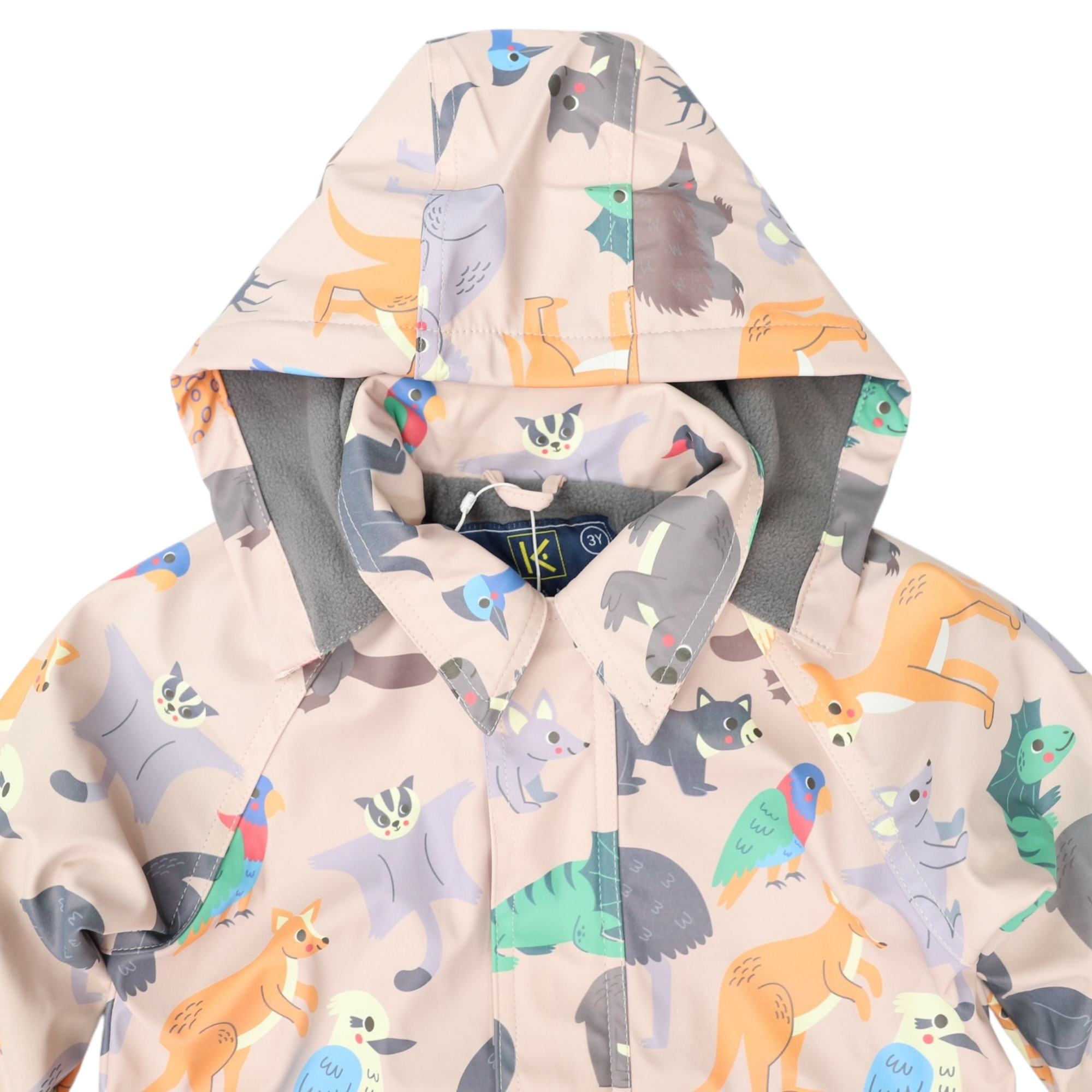 Korango Australian Animal Raincoat - Beige