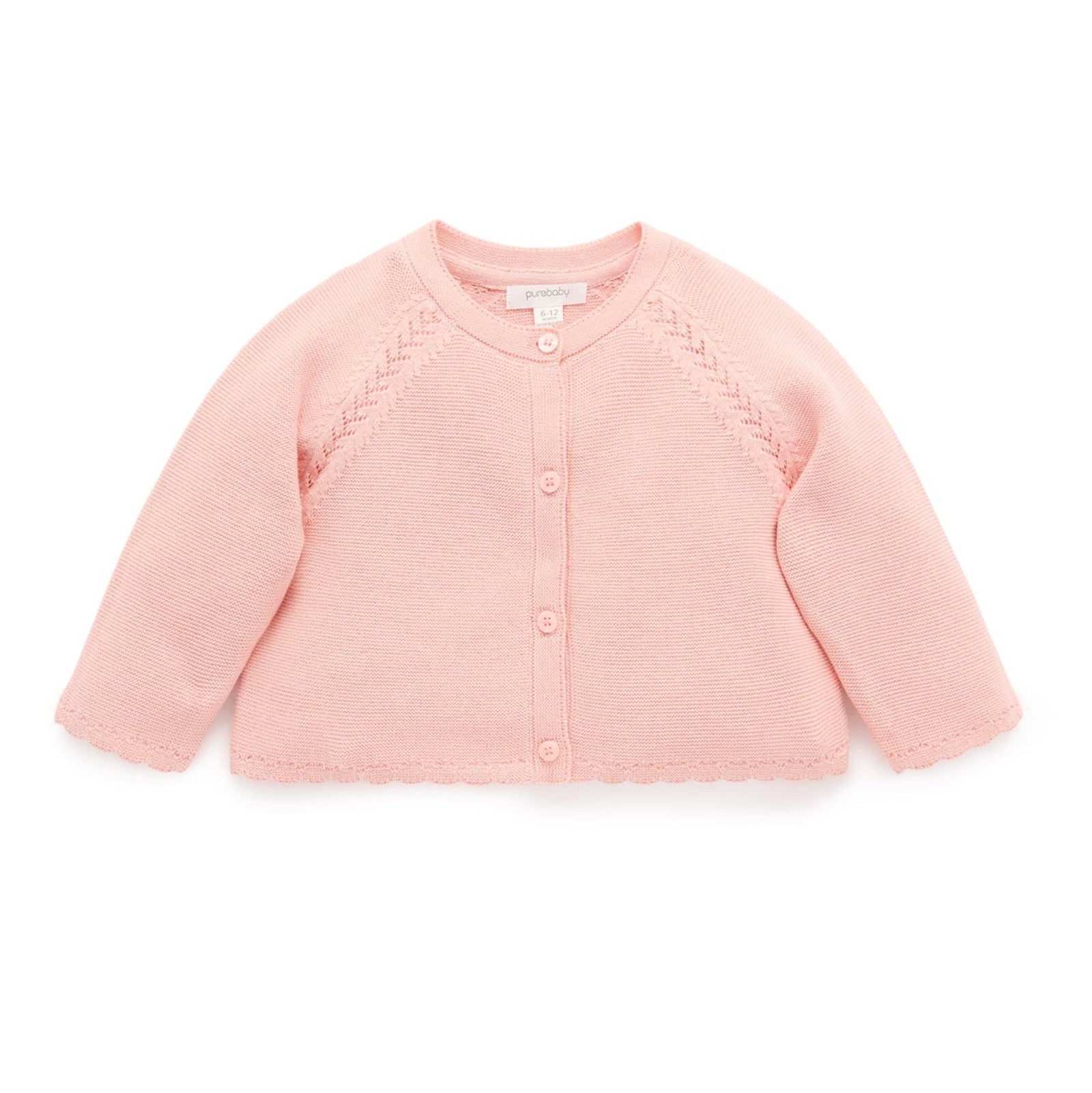 Purebaby Scalloped Cardigan