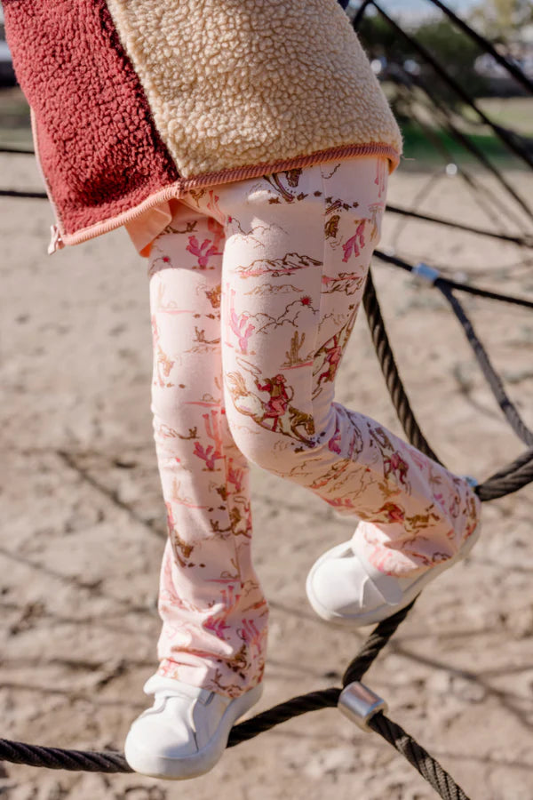 Milky Rowdy Rider Flared Legging - Lotus Pink