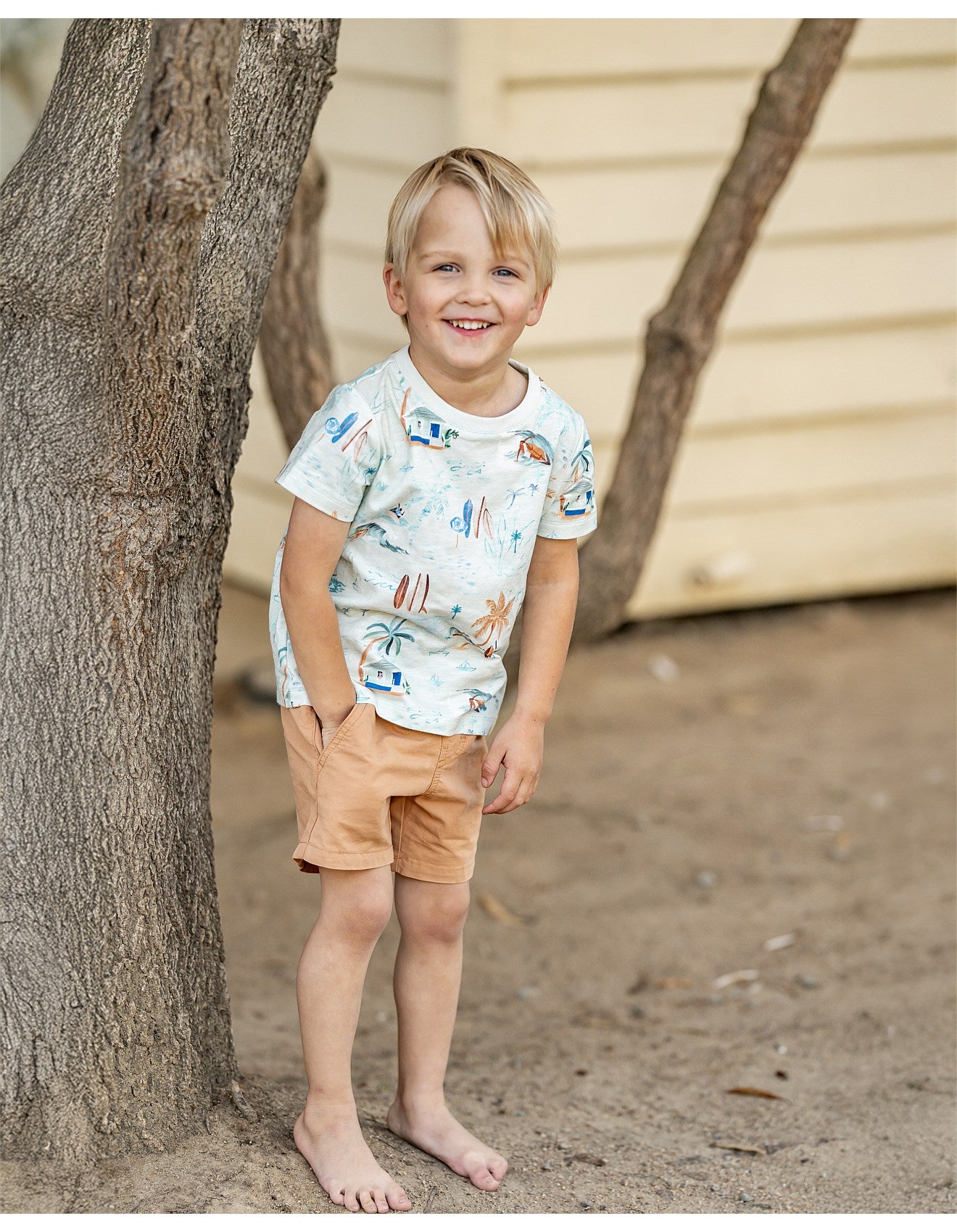 Fox &amp; Finch Surf&#39;s Up Print Tee