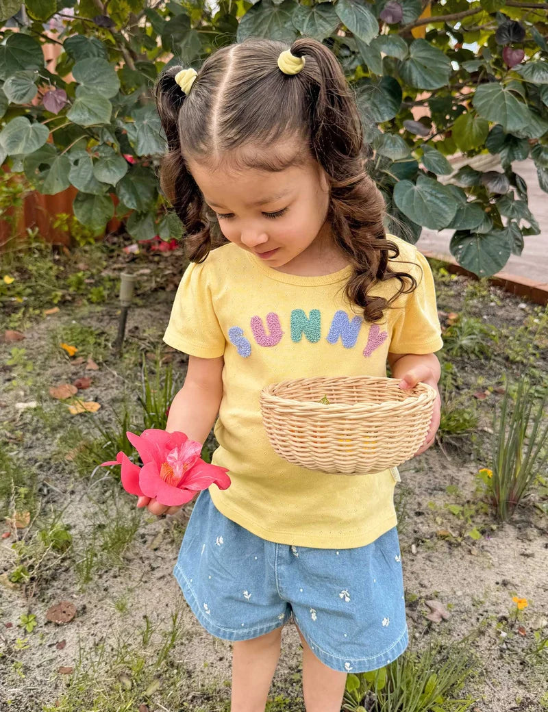 Sunny Pointelle Tee