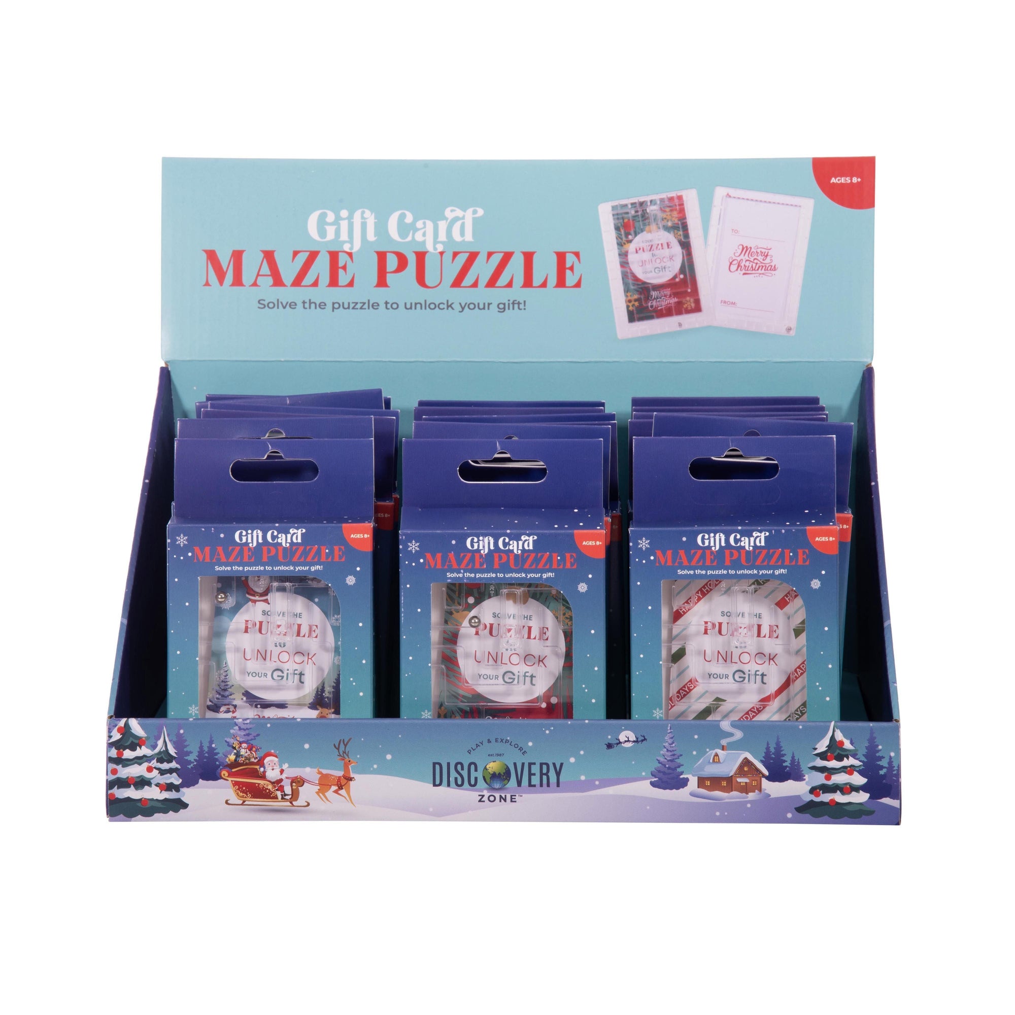 Christmas Gift Card Maze Puzzle